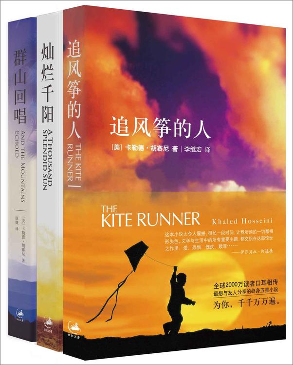 书籍《追风筝的人_群山回唱_灿烂千阳(套装共3册) - [美] 卡勒德·胡赛尼 著 李继宏 康慨 译》 - 插图1