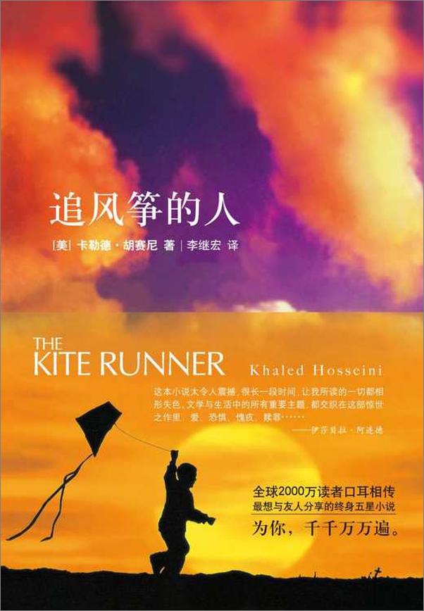 书籍《追风筝的人_群山回唱_灿烂千阳(套装共3册) - [美] 卡勒德·胡赛尼 著 李继宏 康慨 译》 - 插图2