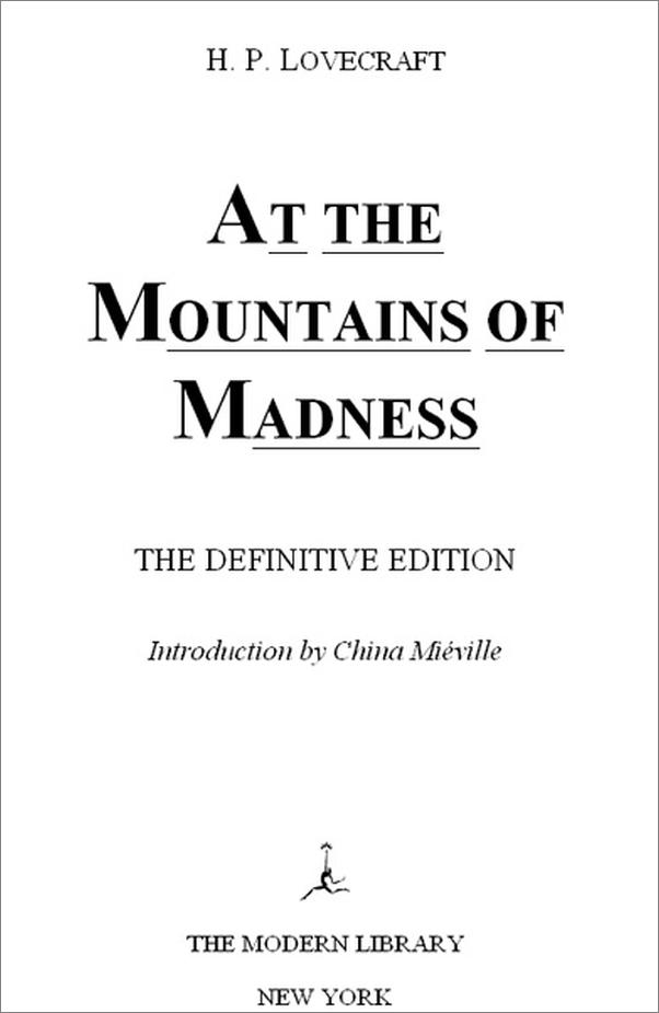 书籍《AttheMountainsofMadness》 - 插图2