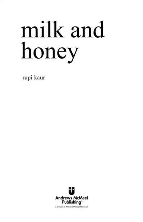 书籍《MilkandHoney》 - 插图2