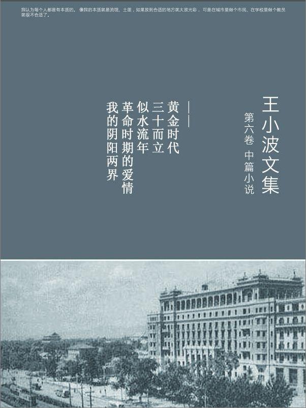 书籍《王小波文集.第六卷》 - 插图2