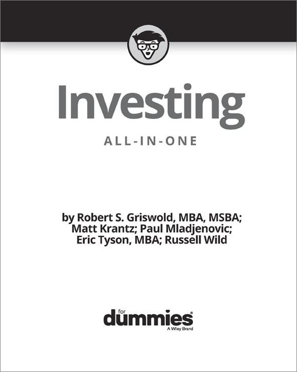 书籍《InvestingAll-in-OneForDummies》 - 插图1