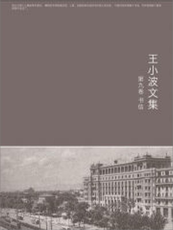 书籍《王小波文集-第九卷》 - 插图1