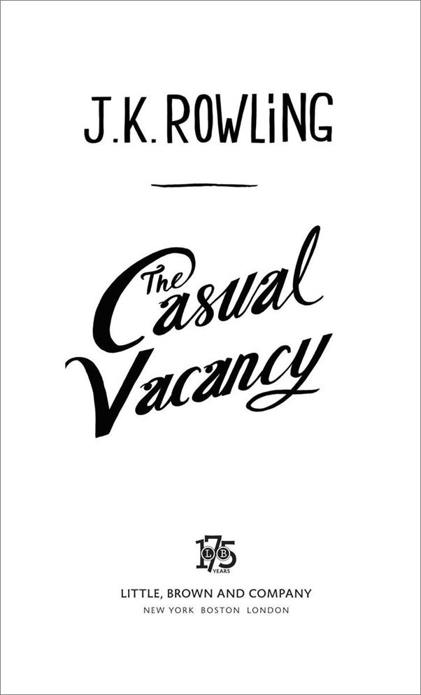 书籍《TheCasualVacancy》 - 插图2