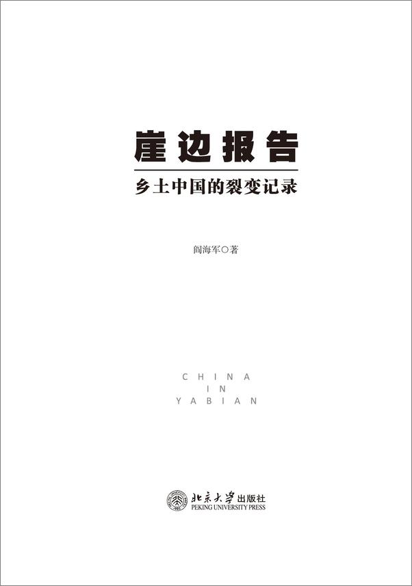 书籍《崖边报告_乡土中国的裂变记录》 - 插图2