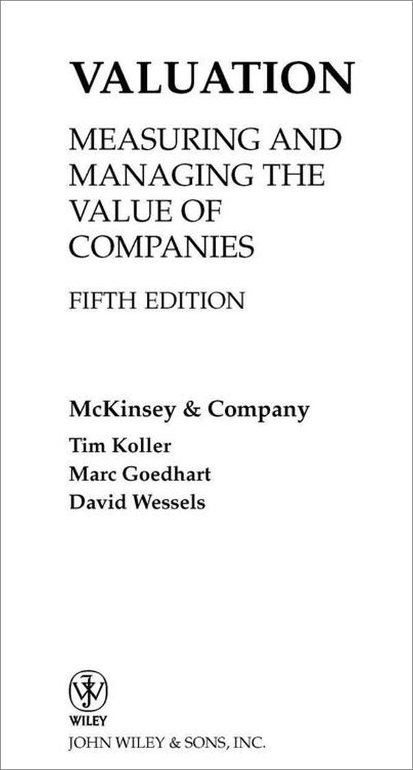 书籍《Valuation_MeasuringandManagingtheValueof.epub》 - 插图2