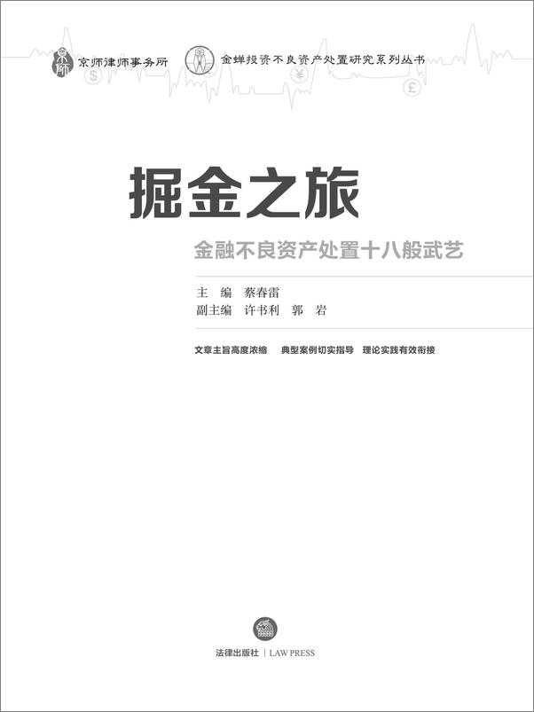 书籍《掘金之旅_金融不良资产处置十八般武艺》 - 插图2