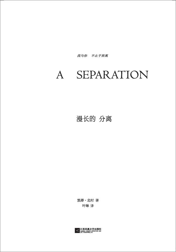 书籍《漫长的分离》 - 插图1