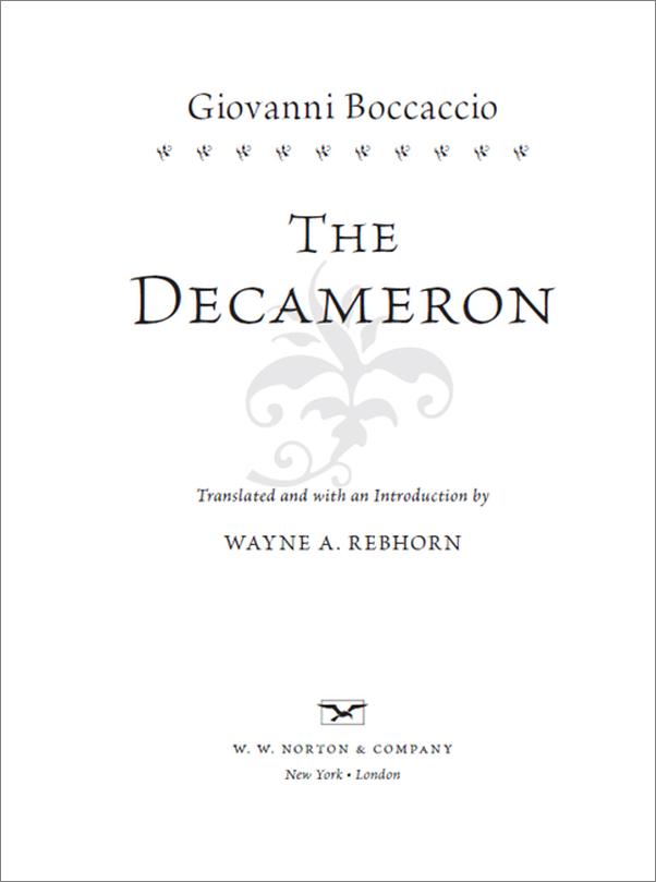 书籍《TheDecameron》 - 插图1