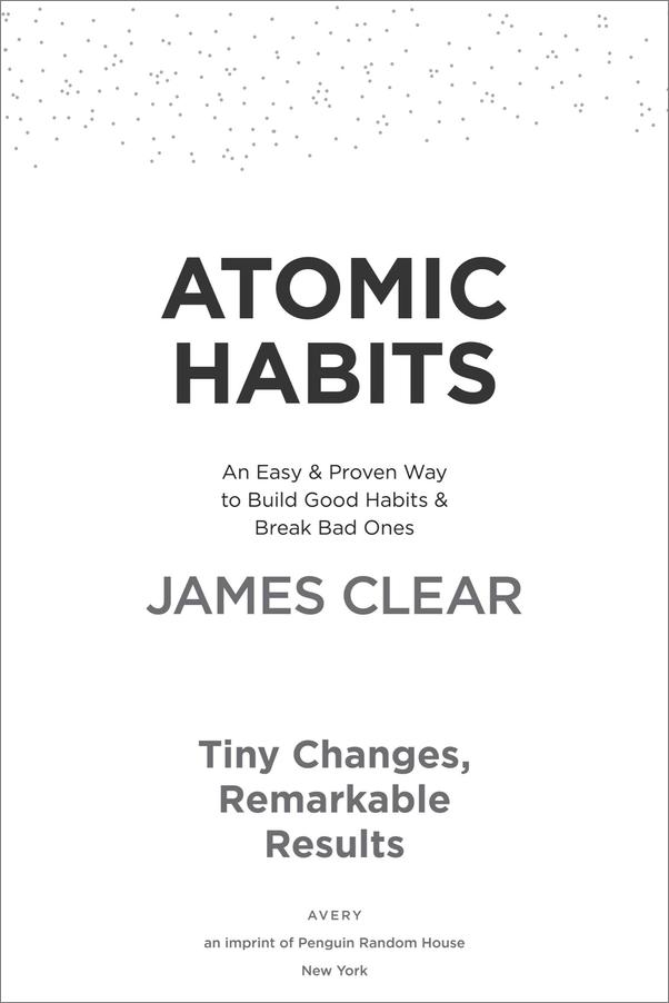 书籍《AtomicHabits》 - 插图1