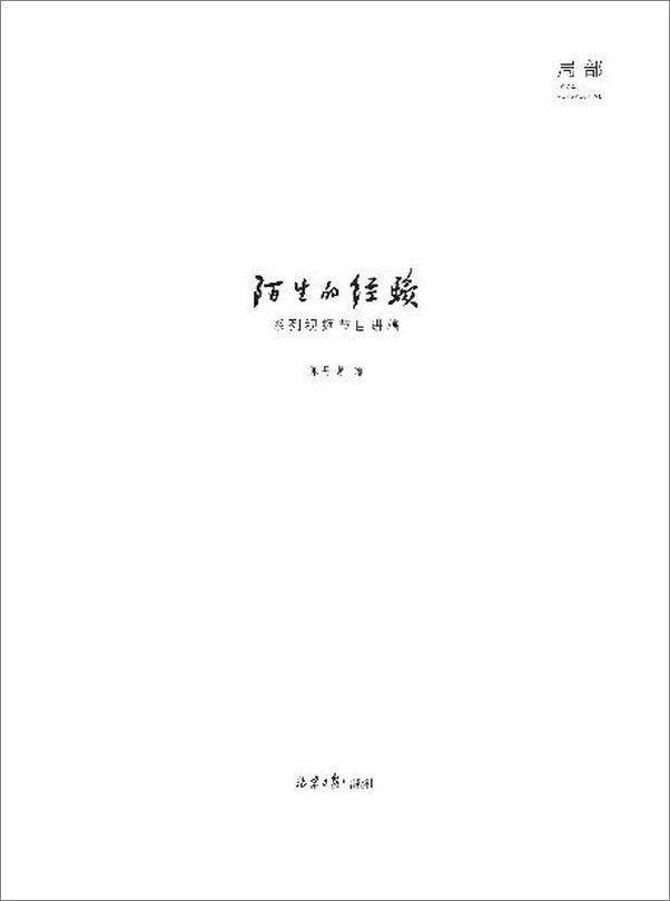 书籍《局部·陌生的经验》 - 插图2