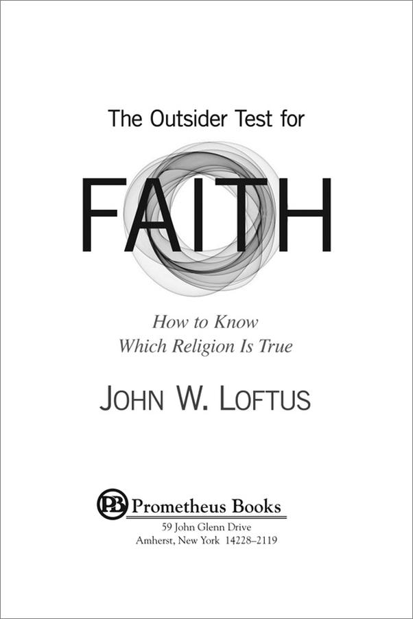 书籍《TheOutsiderTestforFaith》 - 插图1